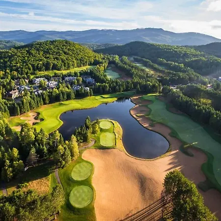 Cozy Chalet On The 9Th Hole La Bete Pool Golf Mont-Tremblant Exterior photo
